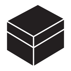 Box icon in glyph style