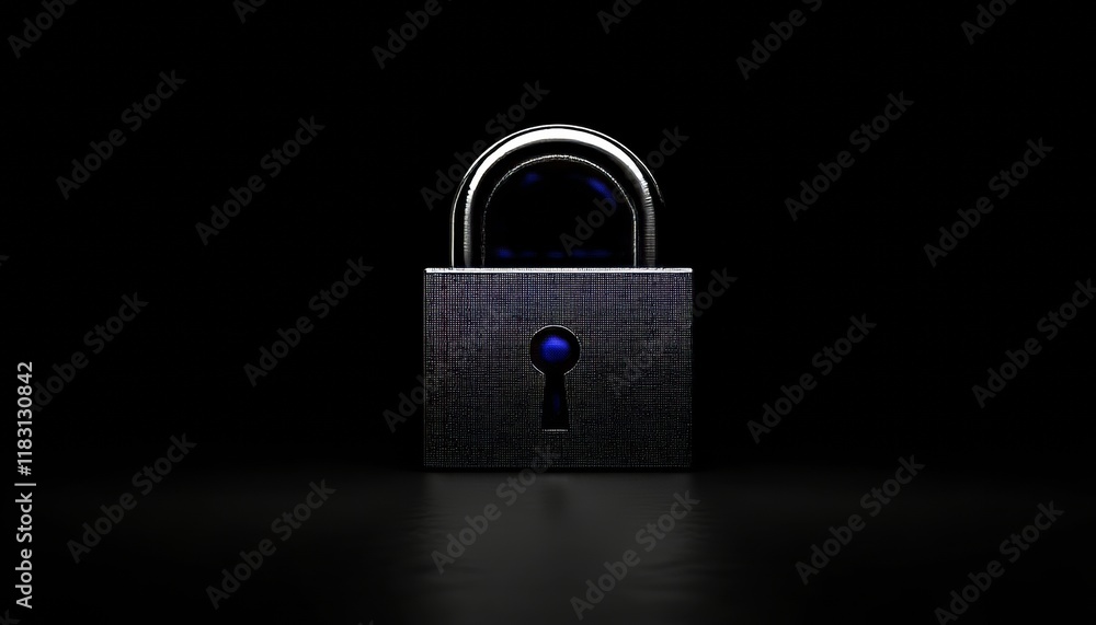 Poster digital network background featuring security concepts and cyber connection technology