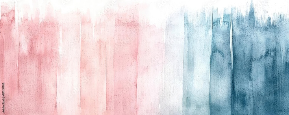 Poster watercolor abstract background concept. an abstract watercolor gradient in soft pink and blue tones.