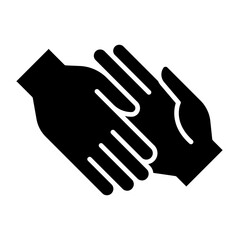 Obraz premium Support icon in glyph style