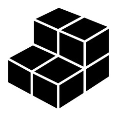 Packaging icon in glyph style