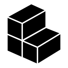Box icon in glyph style