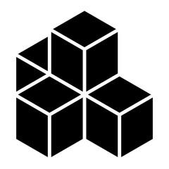 Box icon in glyph style