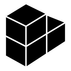 Packaging icon in glyph style