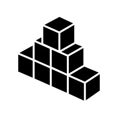 Box icon in glyph style