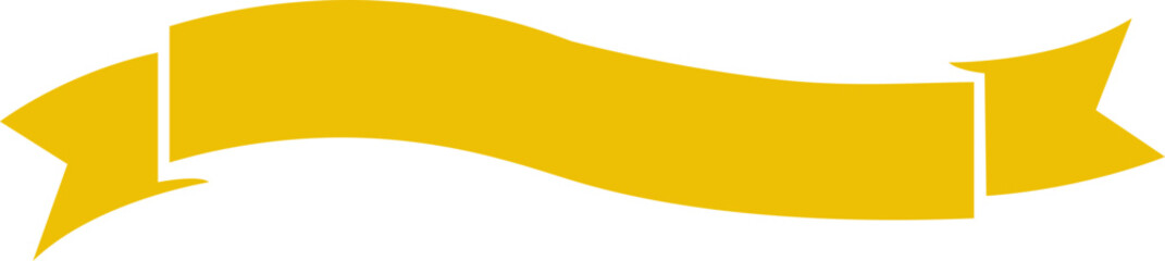 Ribbon banner bow colorful icon. Decoration line vector isolated on transparent background. Element symbol for award, gift, flag, frame, poster, promotion, art, modern and more