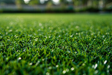 Naklejka premium Macro Shot of Grass Field