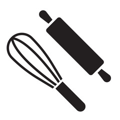 Utensil icon in glyph style