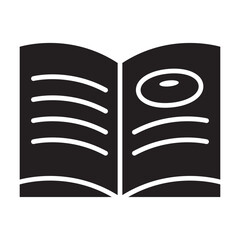 Cookbook icon in glyph style