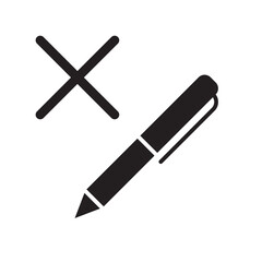 Vote icon in glyph style