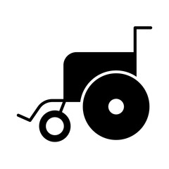 Wheelchair icon in glyph style