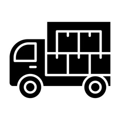 Deliver icon in glyph style