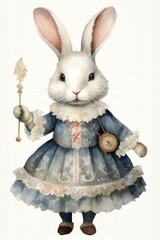 Obraz premium A baroque little bunny animal mammal white.