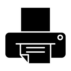 Printer icon in glyph style