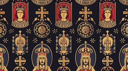 empire seamless pattern wallpaper