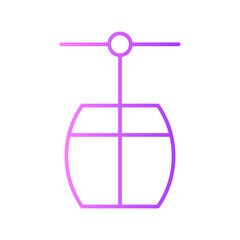 cable car gradient icon