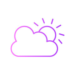 cloudy gradient icon