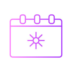 calendar gradient icon