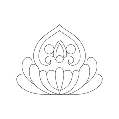 Mandala ornament floral vector