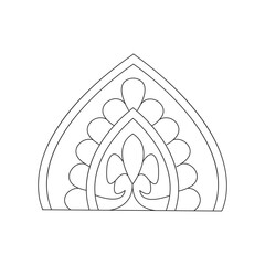 Mandala ornament illustration vector file