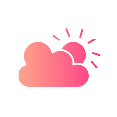 cloudy gradient icon