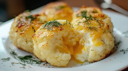 Delectable Baked Cauliflower with Egg and Dill