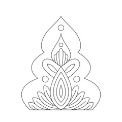 Vector colorful floral pattern mandala design