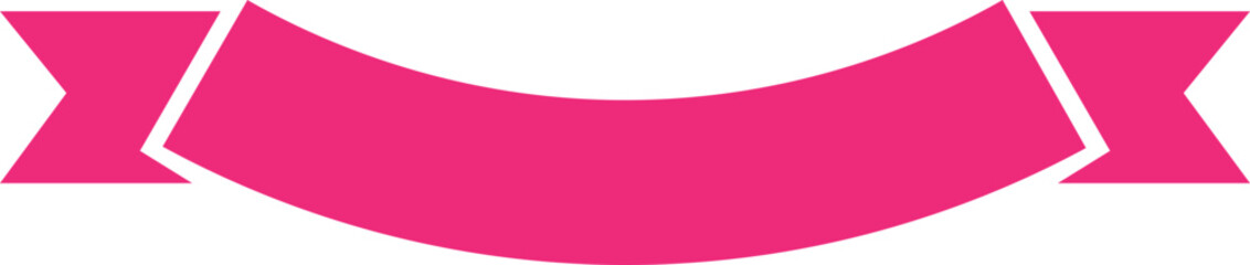 Obraz premium Ribbon banner bow colorful icon. Decoration line vector isolated on transparent background. Element symbol for award, gift, flag, frame, poster, promotion, art, modern and more