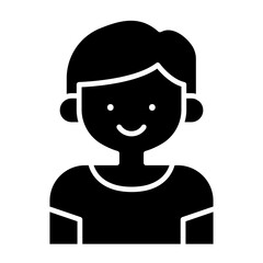 Patient icon in glyph style