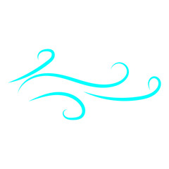 Doodle wind line sketch. Hand drawn doodle wind motion, air blow, swirl elements. Sketch drawn air blow motion, freshness, smoke flow art. Wind and air flow icons gusts. vector illustration