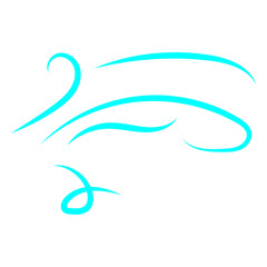 Doodle wind line sketch. Hand drawn doodle wind motion, air blow, swirl elements. Sketch drawn air blow motion, freshness, smoke flow art. Wind and air flow icons gusts. vector illustration