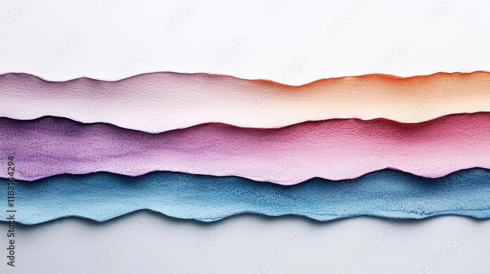 Aufkleber watercolor abstract background concept. colorful paper layers create a beautiful abstract background