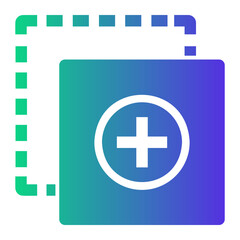 Obraz premium add Gradient icon
