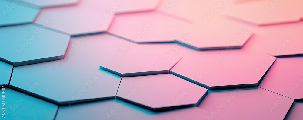 Poster Matrix abstract background idea. Modern hexagonal pattern in vibrant colors for innovative design projects.