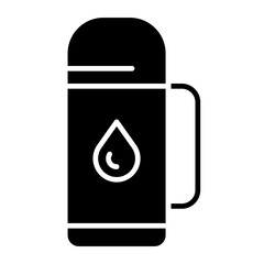 Thermos icon in glyph style