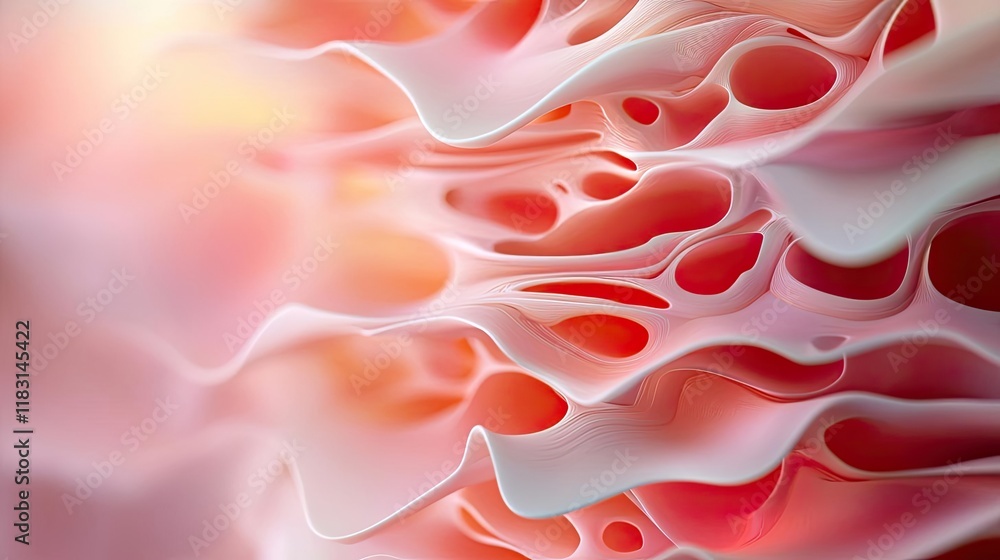 Poster Layer abstract background concept. Abstract design with soft pink waves and subtle textures, ideal for backgrounds.