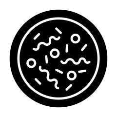Biology icon in glyph style