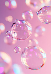 Enchanted Bubbles: A Dreamy Pink Symphony