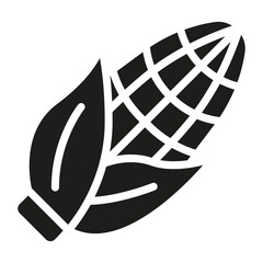 Corn icon in glyph style