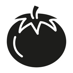 Obraz premium Tomato icon in glyph style