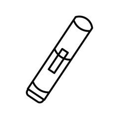 whiteboard marker line icon