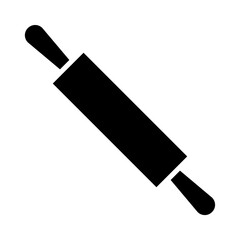Rolling pin icon in glyph style