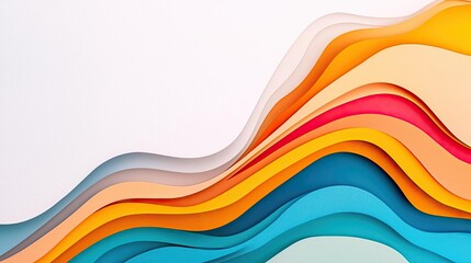 Layer abstract background concept. Colorful abstract waves design for backgrounds, wallpapers, and creative projects.