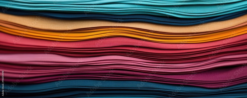 Poster Layer abstract background concept. Vibrant layers of colored paper showcasing texture and smoothness.