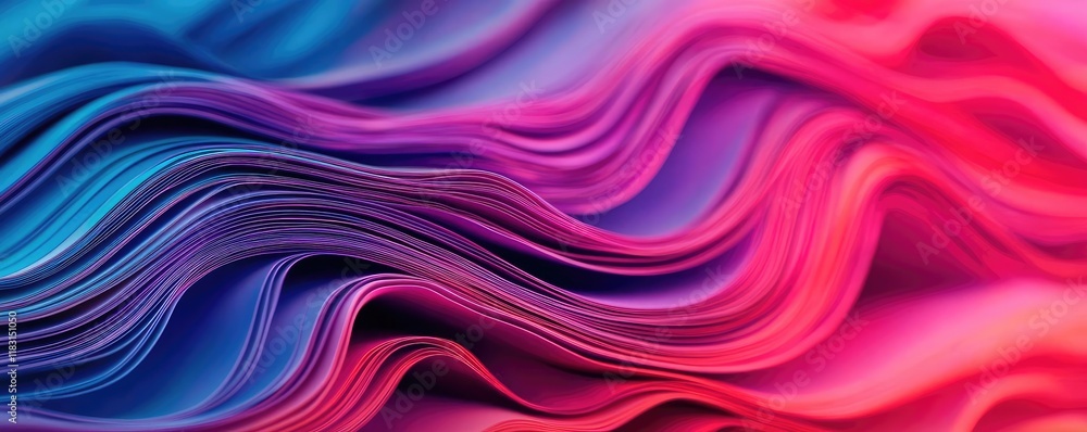 Poster Layer abstract background concept. A vibrant blend of flowing abstract colors in waves, creating a dynamic visual experience.