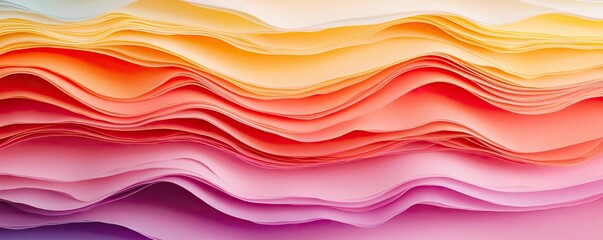 Obraz premium Layer abstract background concept. Colorful layers of paper create a beautiful textured background for design projects.