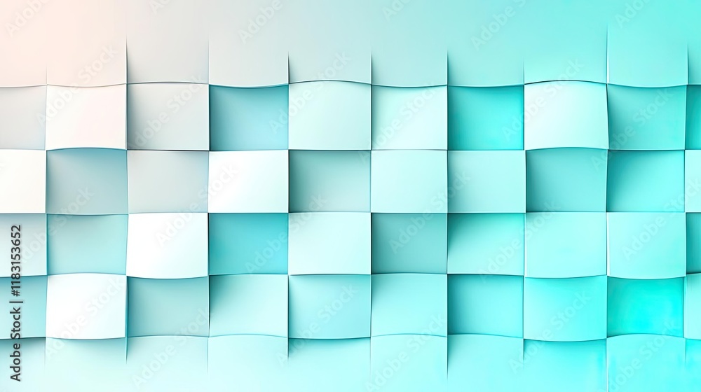 Poster Matrix abstract background idea. Abstract design featuring a textured pattern of soft teal and white shades.