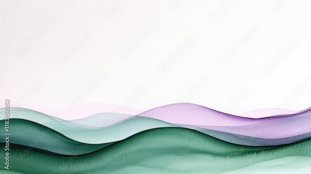 Poster watercolor abstract background concept. abstract waves in vibrant colors, merging seamlessly across 