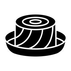 Canned food icon in glyph style