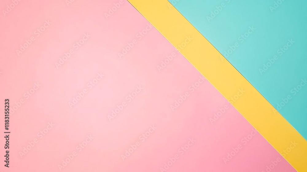 Poster abstract pastel color block background design
